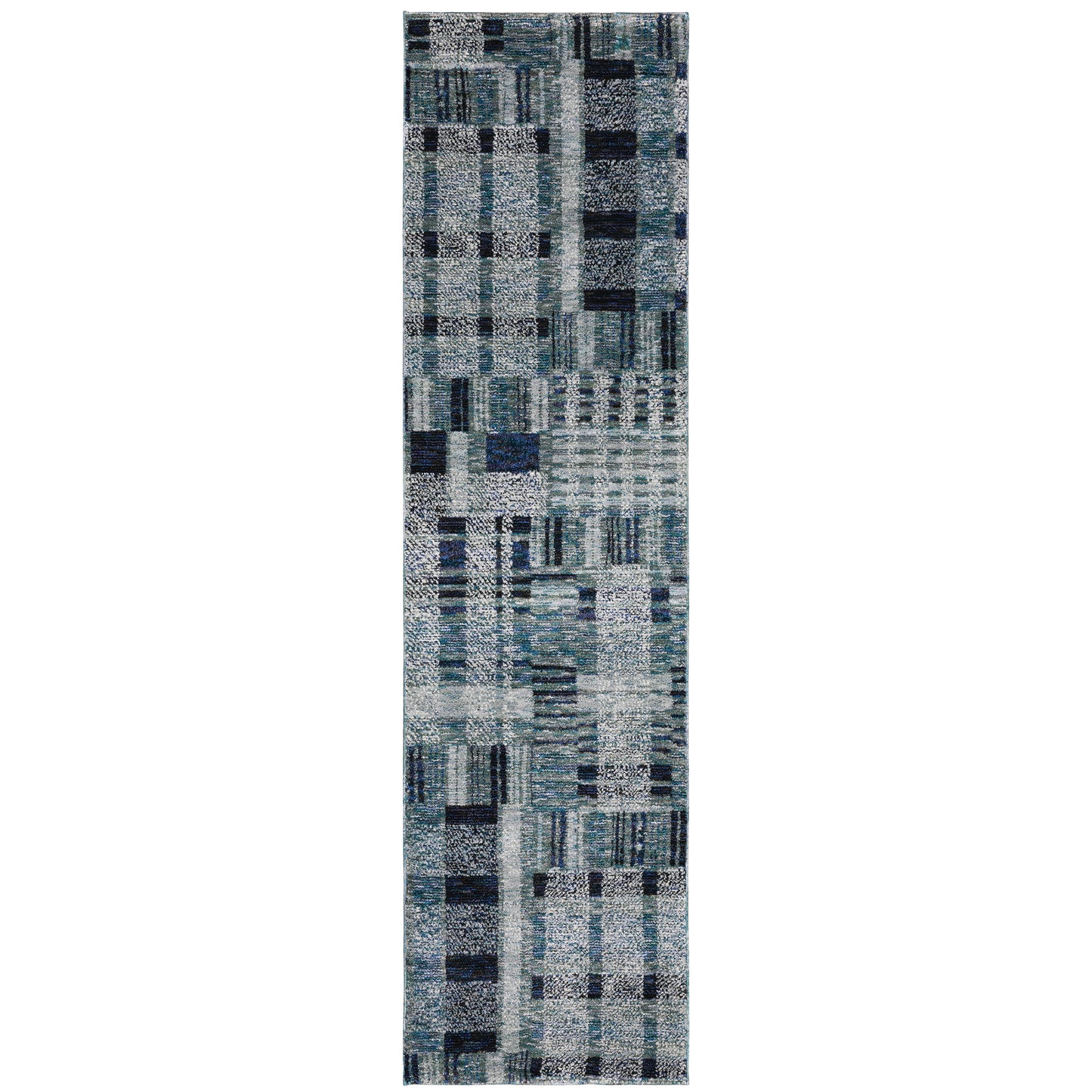 Atlas Blue  Modern & Contemporary Geometric Indoor Rug