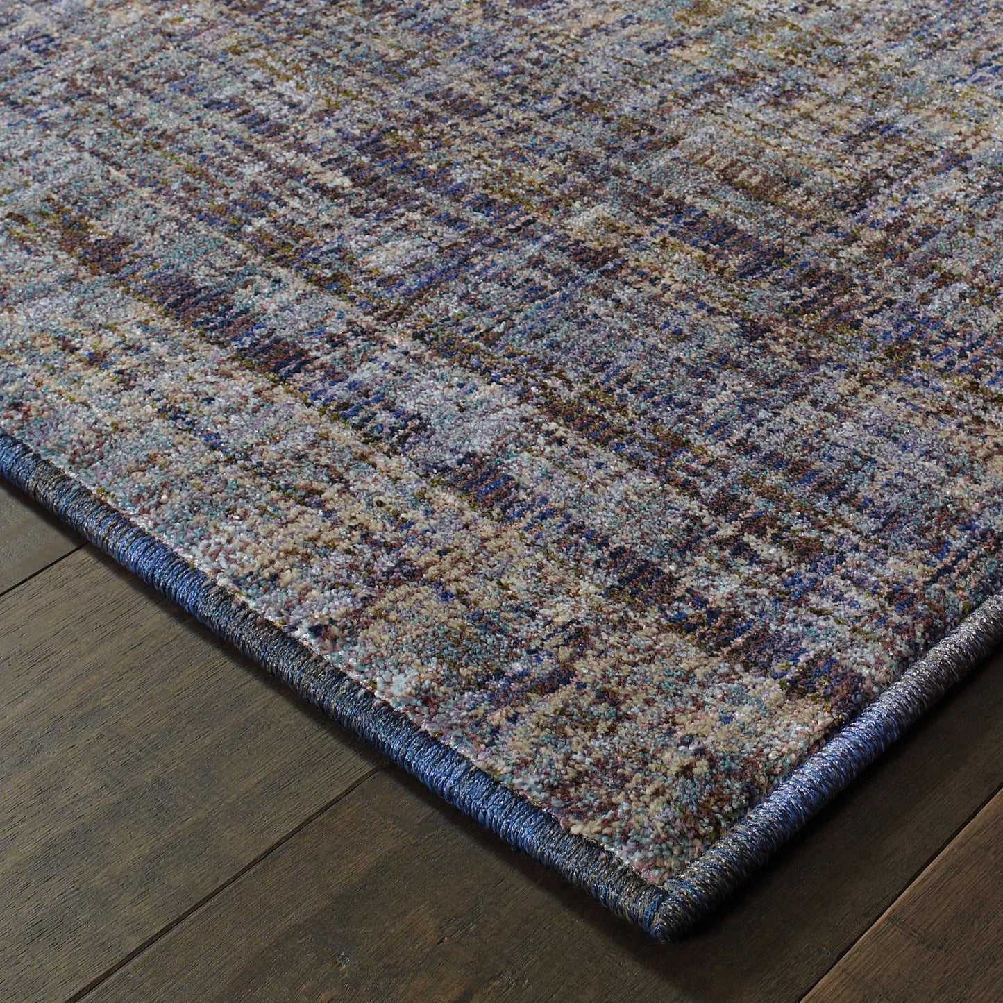 Atlas Purple Grey Transitional Solid Indoor Rug