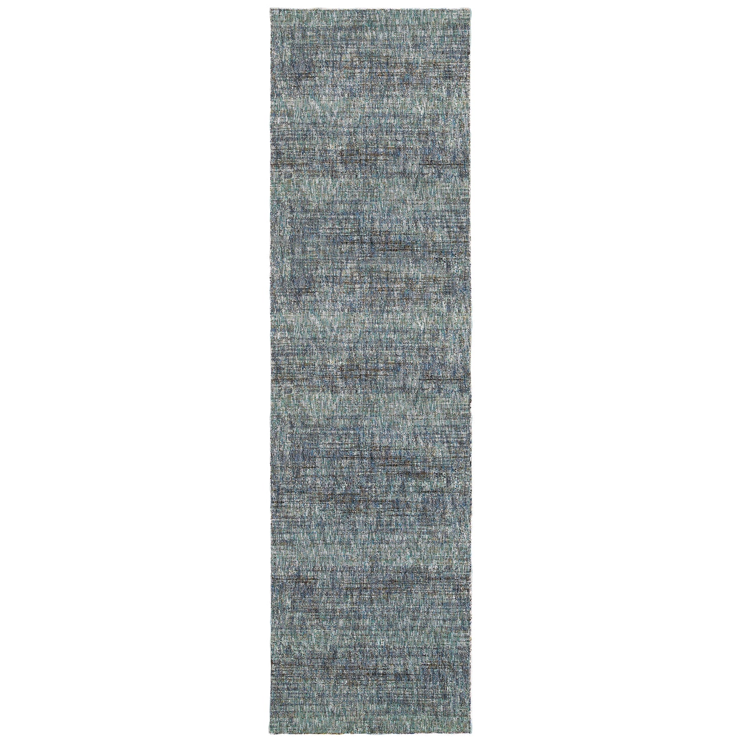 Atlas Blue Grey Transitional Solid Indoor Rug