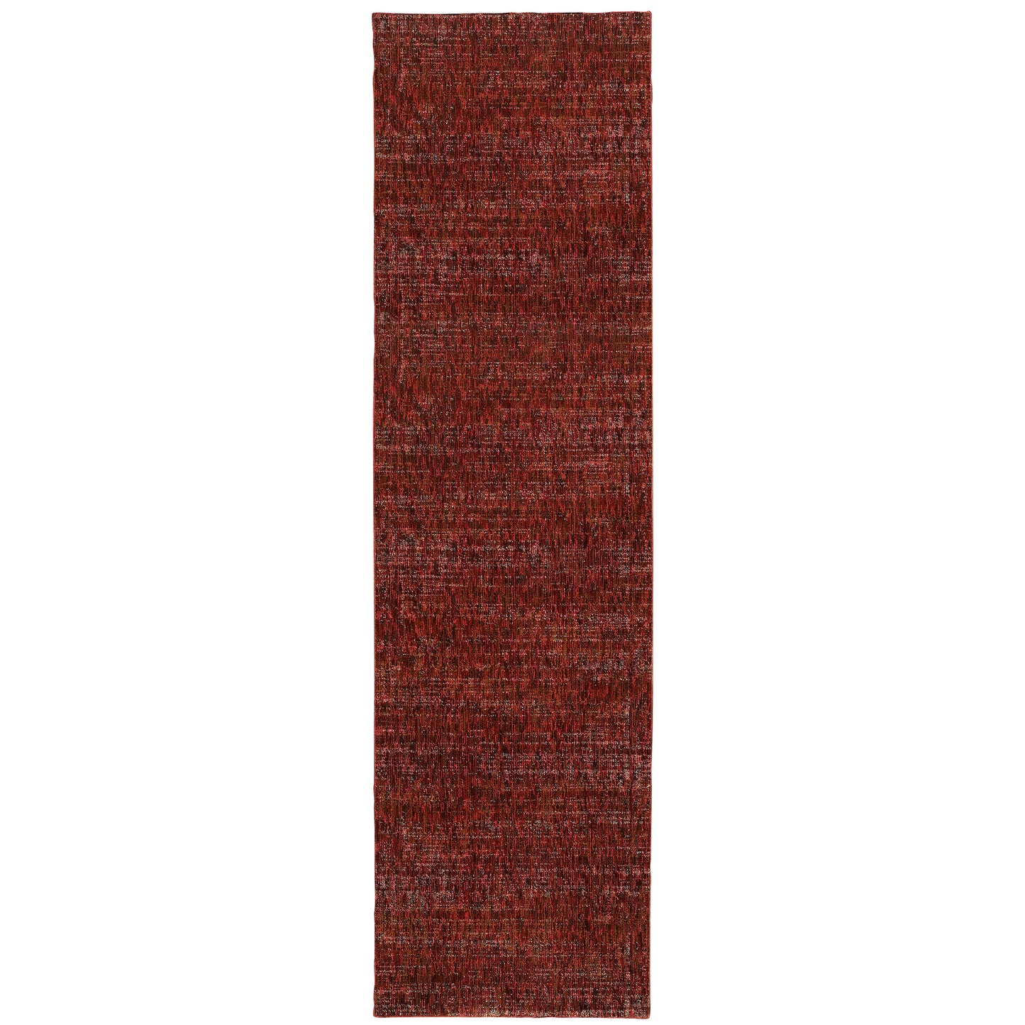 Atlas Red Rust Transitional Solid Indoor Rug