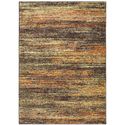 Atlas Gold Charcoal Transitional Abstract Indoor Rug