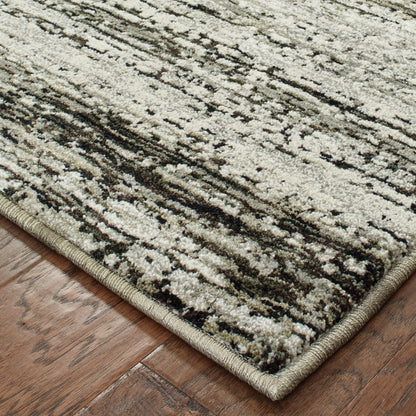 Atlas Ash Charcoal Transitional Abstract Indoor Rug