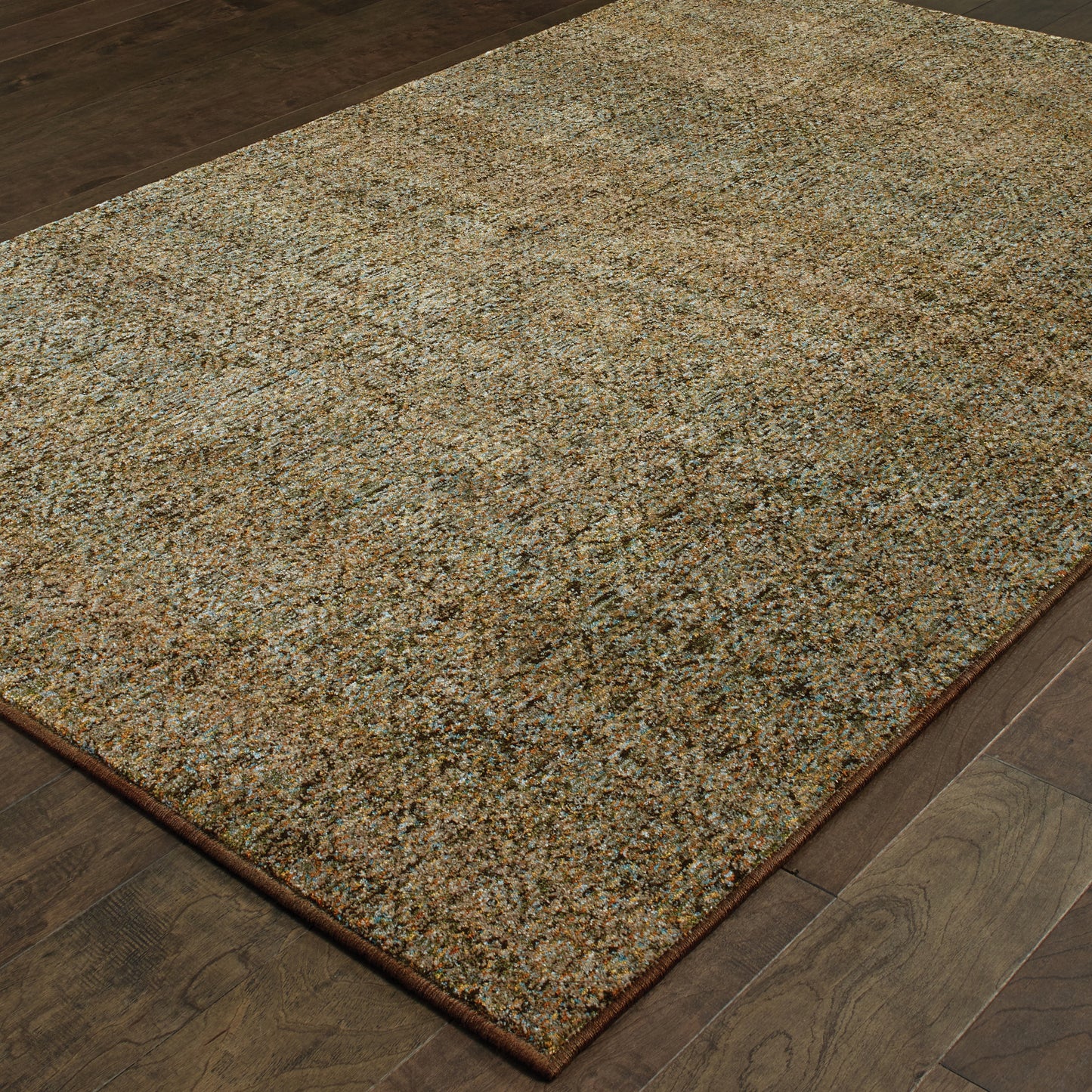 Atlas Green Gold Transitional Geometric Indoor Rug