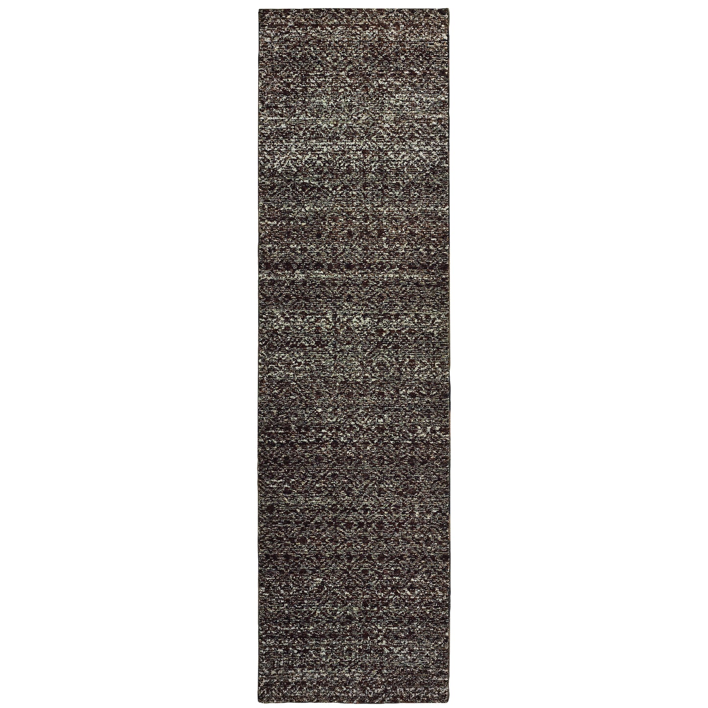 Atlas Black Grey Transitional Geometric Indoor Rug