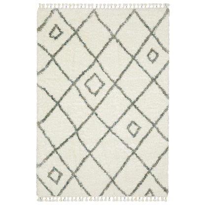 Axis Ivory Multi-colored Global Diamond Indoor Rug