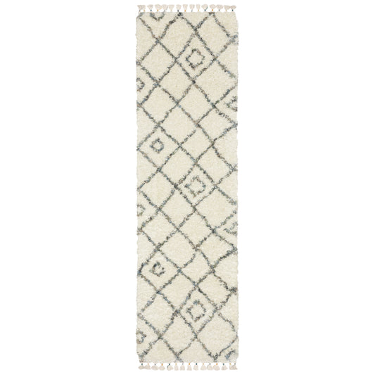 Axis Ivory Multi-colored Global Diamond Indoor Rug