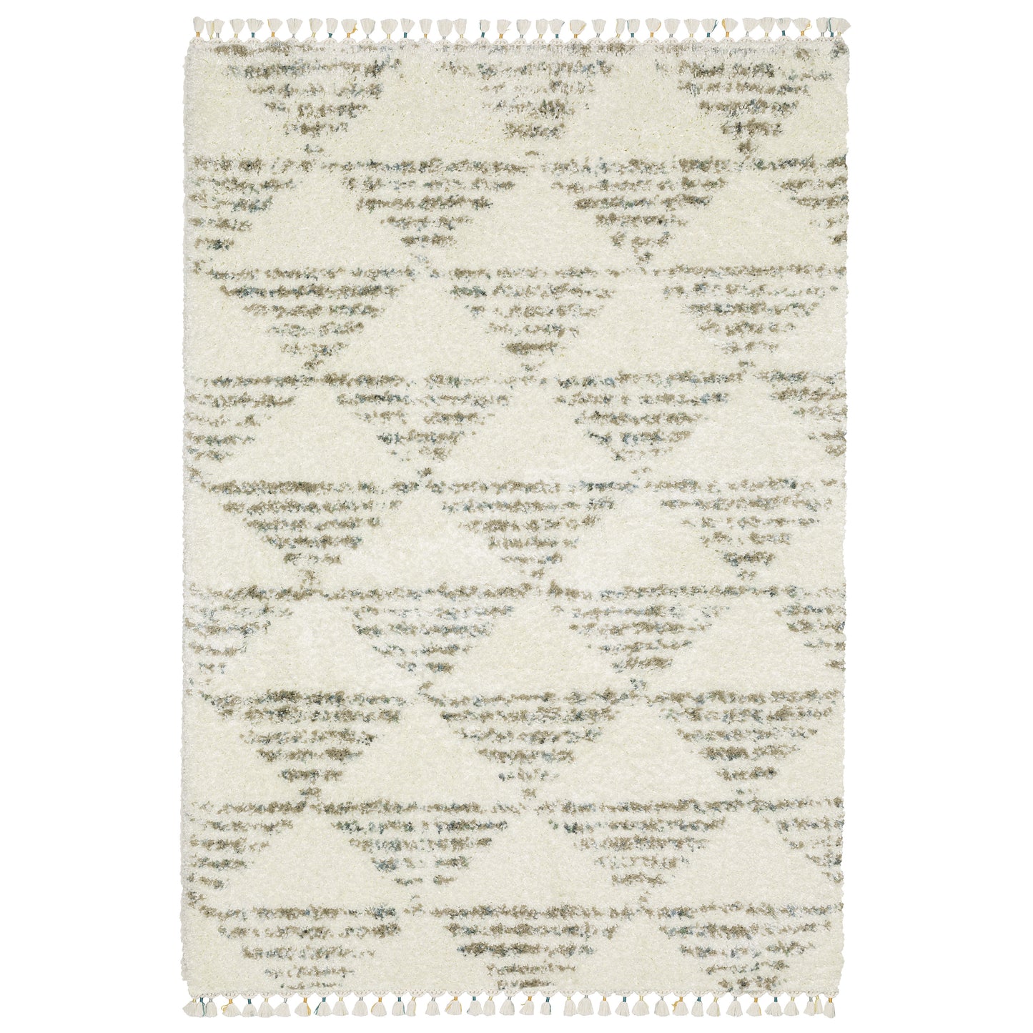 Axis Ivory Multi-colored Transitional Geometric Indoor Rug