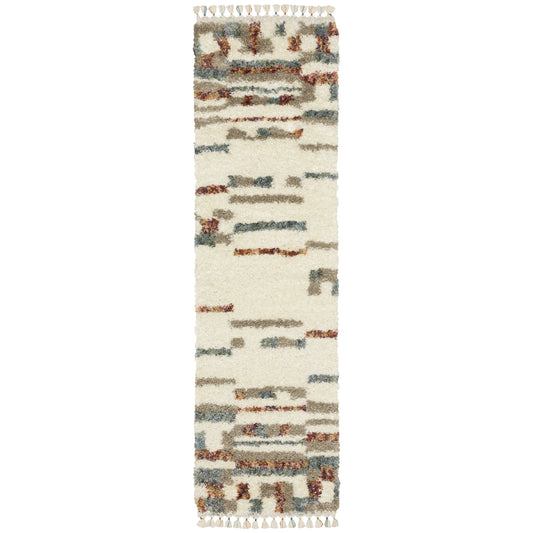 Axis Ivory Multi-colored Modern & Contemporary Abstract Indoor Rug