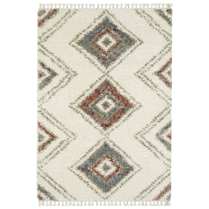 Axis Ivory Multi-colored Tribal Southwest/Lodge Indoor Rug