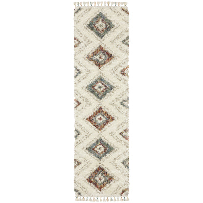 Axis Ivory Multi-colored Tribal Southwest/Lodge Indoor Rug