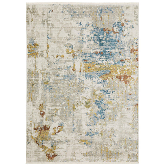 Bauer Beige Multi Modern & Contemporary Abstract Indoor Rug