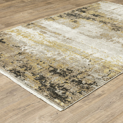 Bauer Gold Black Modern & Contemporary Abstract Indoor Rug