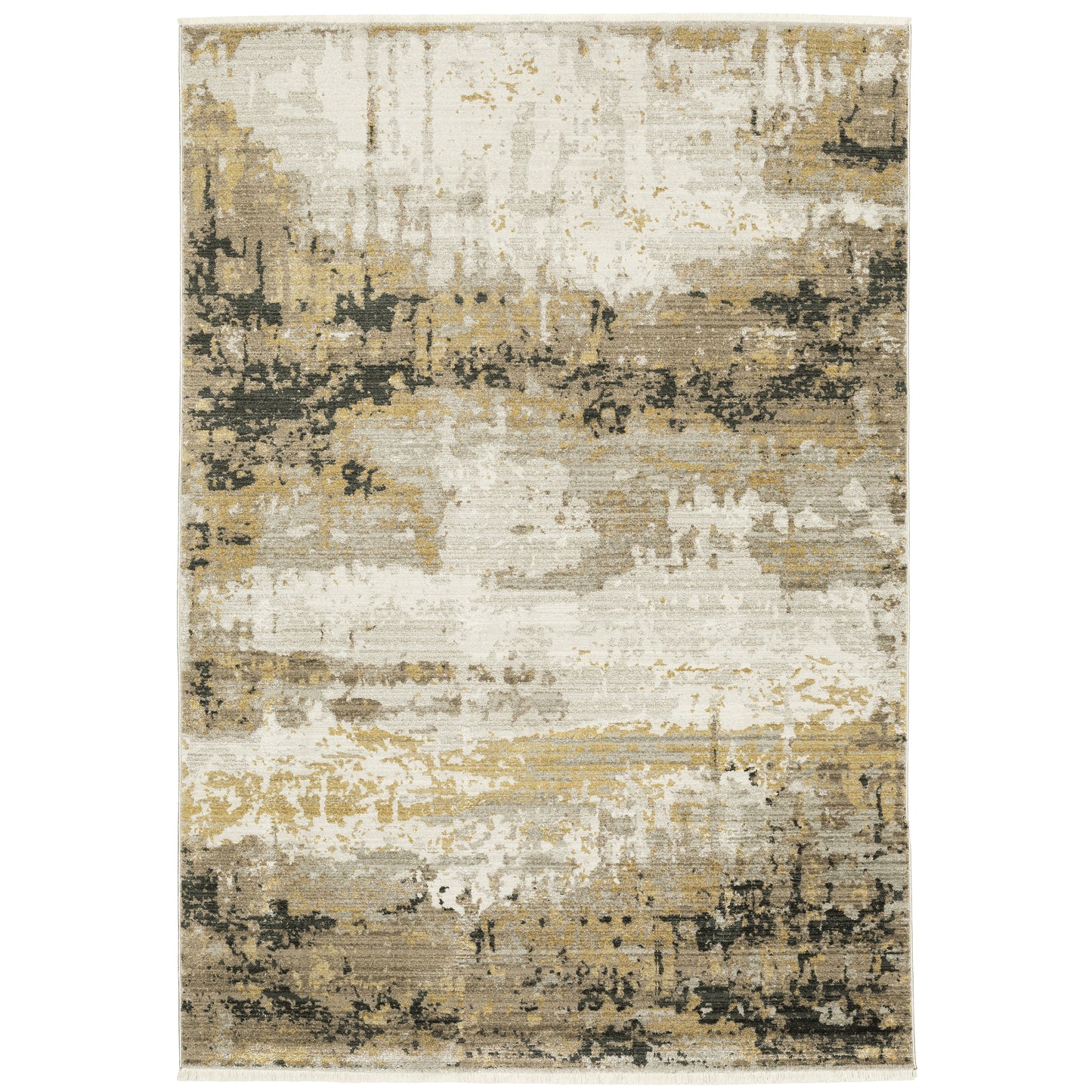 Bauer Gold Black Modern & Contemporary Abstract Indoor Rug