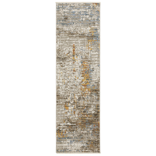 Bauer Beige Multi Modern & Contemporary Abstract Indoor Rug