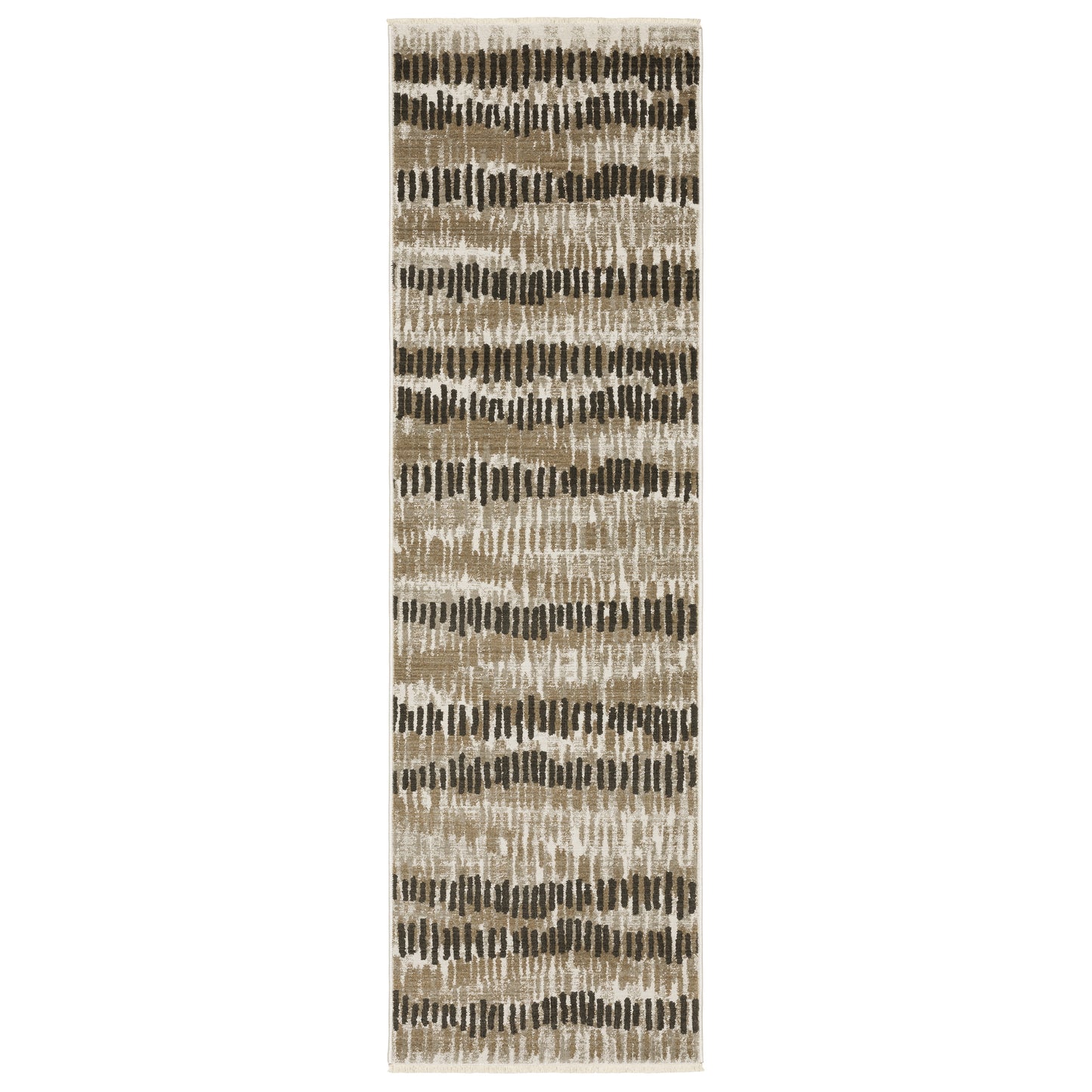 Bauer Beige Charcoal Modern & Contemporary Abstract Indoor Rug