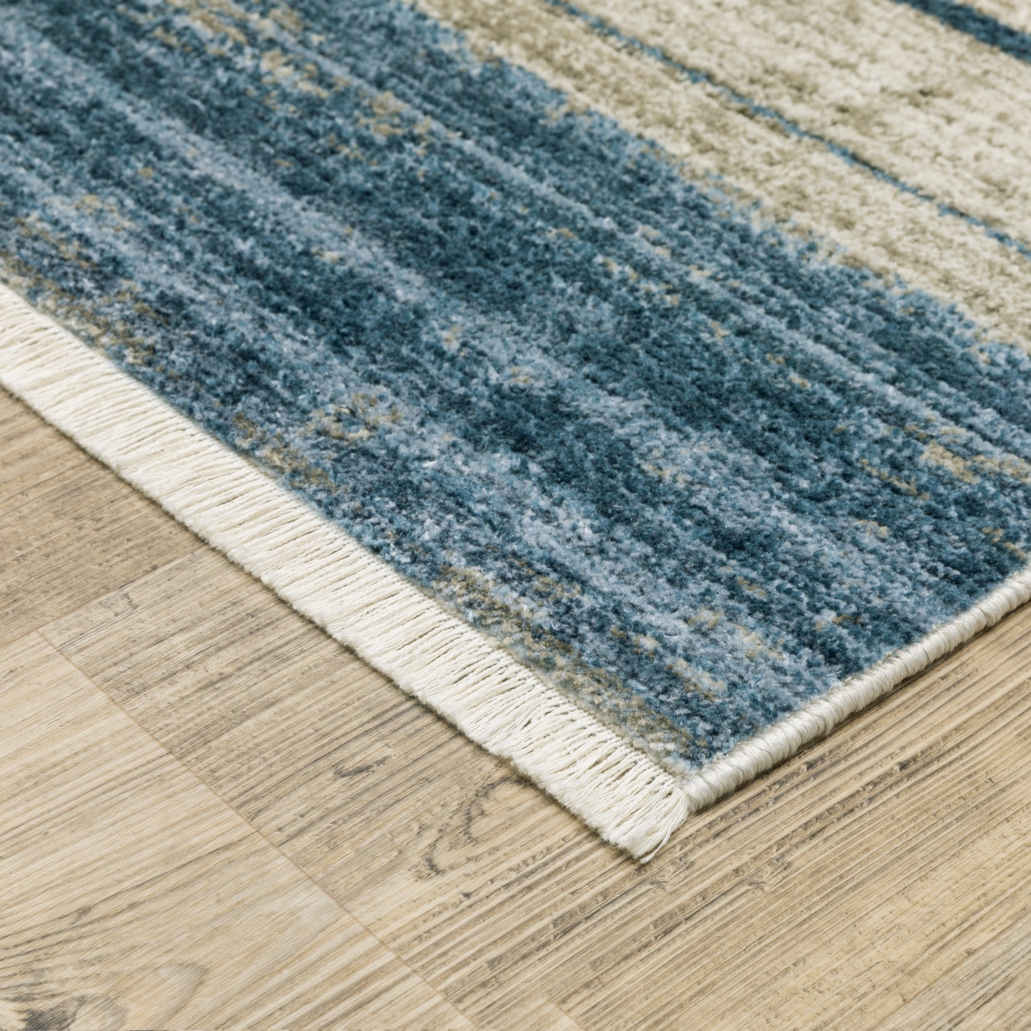 Bauer Blue Beige Modern & Contemporary Geometric Indoor Rug