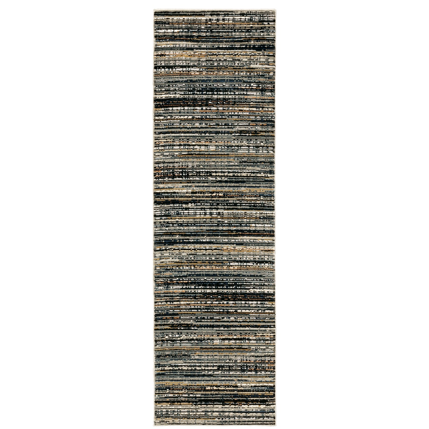 Bowen Black Navy Modern & Contemporary Abstract Indoor Rug