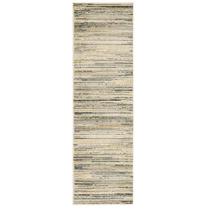 Bowen Ivory Gold Modern & Contemporary Abstract Indoor Rug