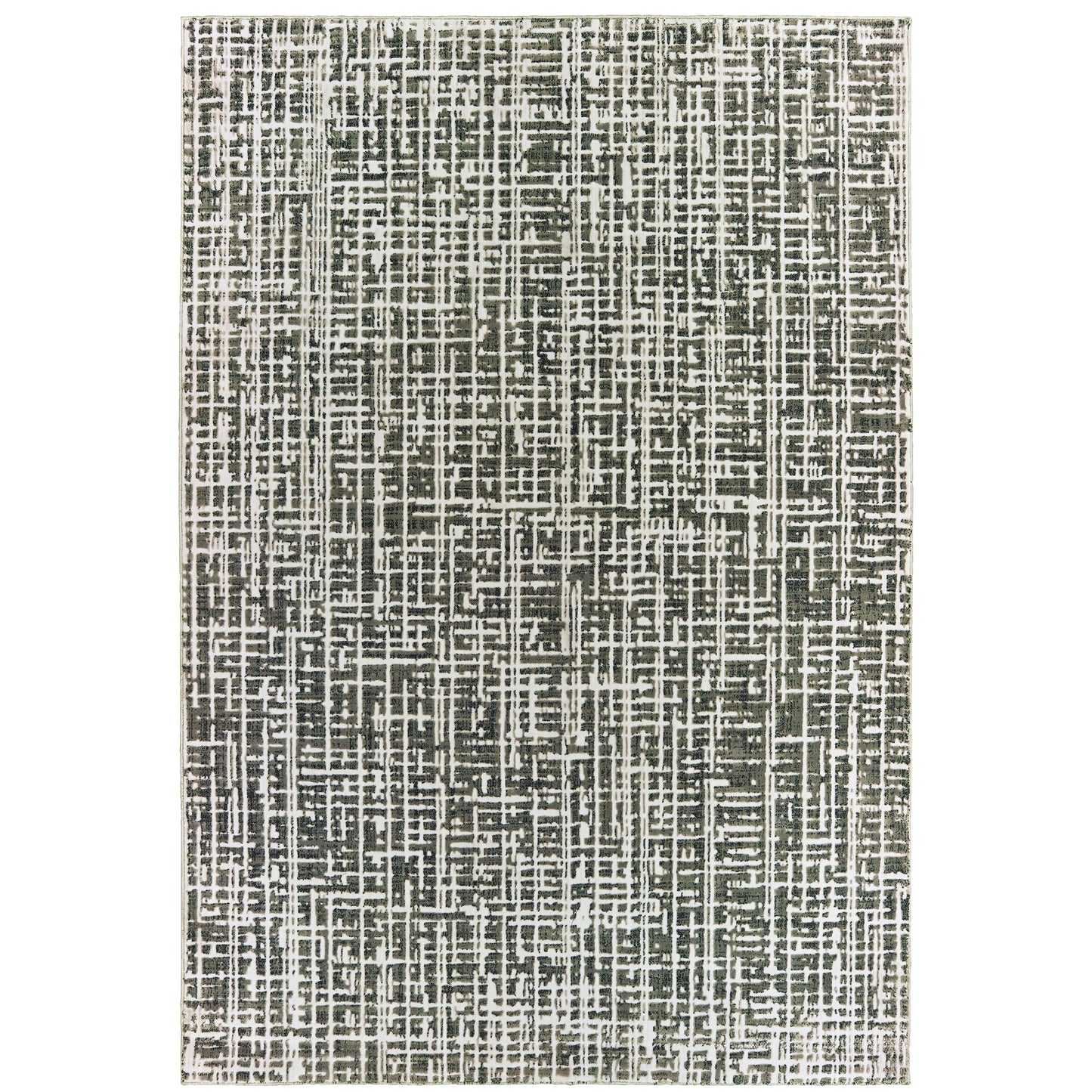 Bowen Grey Ivory Modern & Contemporary Abstract Indoor Rug