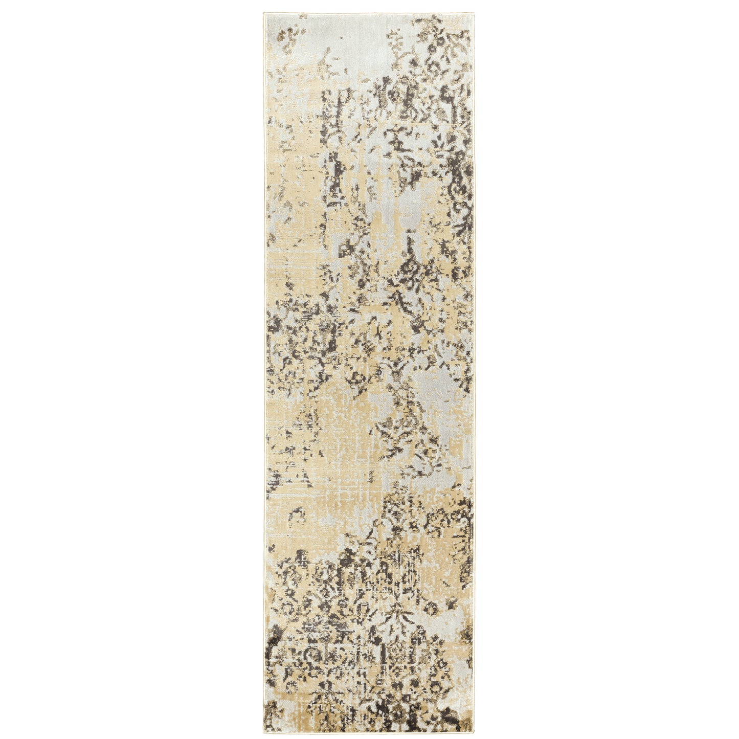 Bowen Grey Gold Modern & Contemporary Abstract Indoor Rug