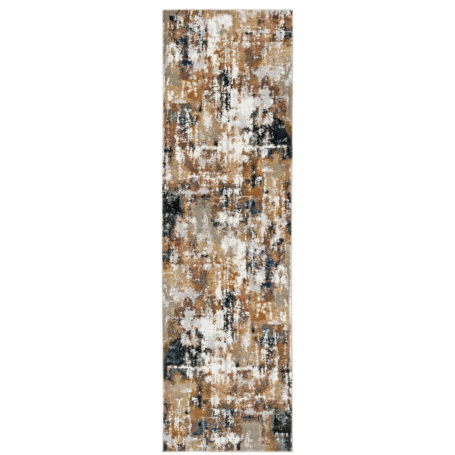 Bowen Grey Gold Modern & Contemporary Abstract Indoor Rug