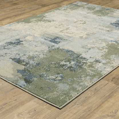 Branson Blue Green Modern & Contemporary Casual Indoor Rug