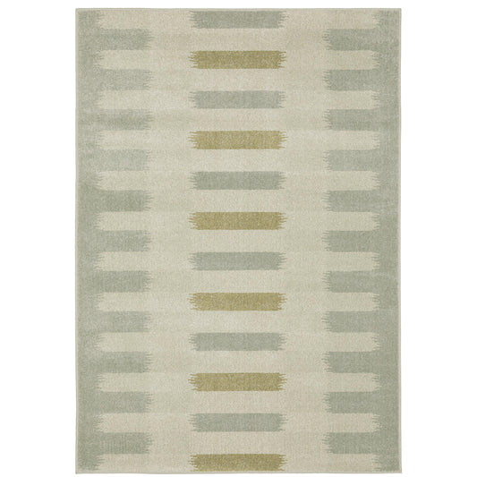 Branson Beige Grey Modern & Contemporary Striped Indoor Rug