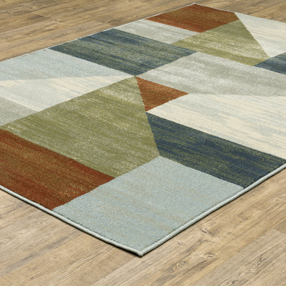 Branson Grey Multi Modern & Contemporary Geometric Indoor Rug