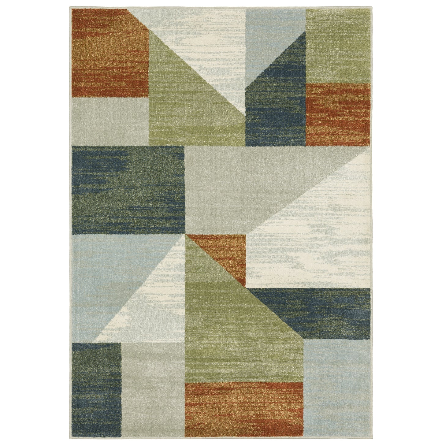 Branson Grey Multi Modern & Contemporary Geometric Indoor Rug