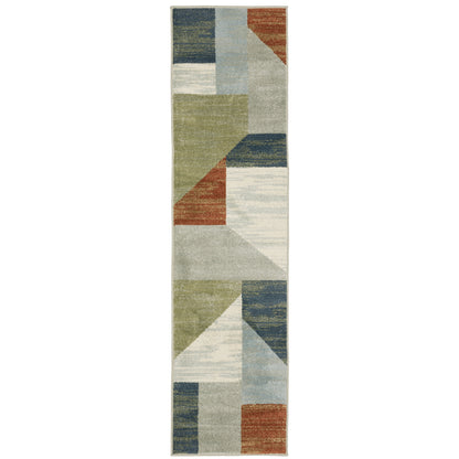 Branson Grey Multi Modern & Contemporary Geometric Indoor Rug