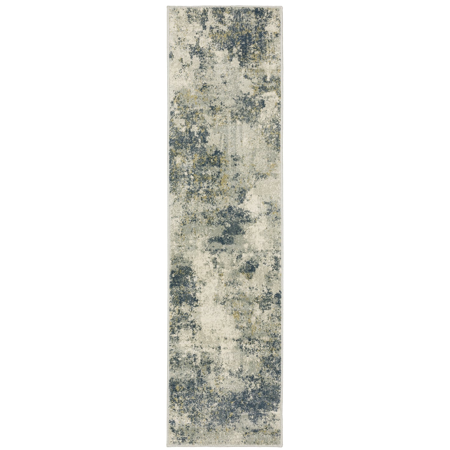 Branson Beige Teal Modern & Contemporary Abstract Indoor Rug