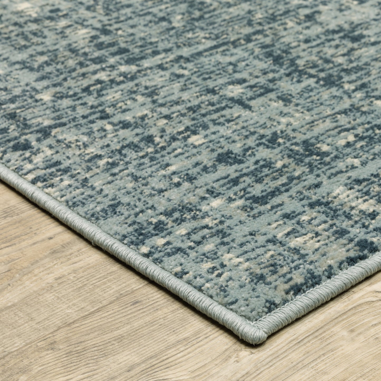 Branson Blue Grey Modern & Contemporary Striped Indoor Rug