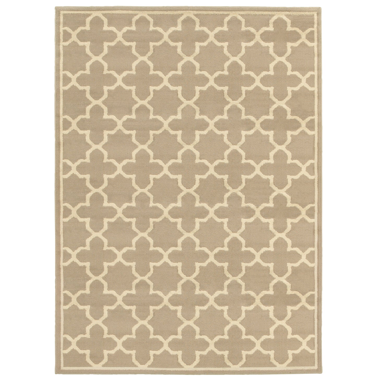 Brentwood Tan Beige Transitional Geometric Indoor Rug