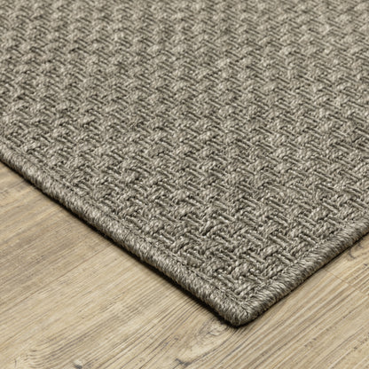 Caicos Grey Light Grey Casual Solid Ulimate Performance - Indoor/Outdoor Rug