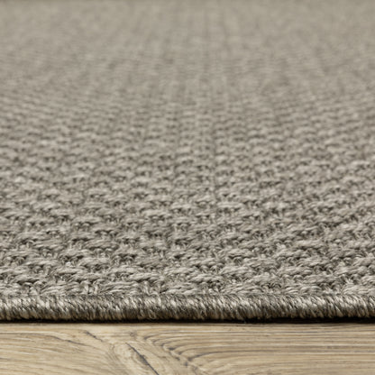 Caicos Grey Light Grey Casual Solid Ulimate Performance - Indoor/Outdoor Rug