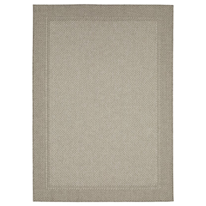 Caicos Grey Light Grey Casual Border Ulimate Performance - Indoor/Outdoor Rug