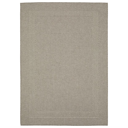 Caicos Grey Light Grey Casual Border Ulimate Performance - Indoor/Outdoor Rug