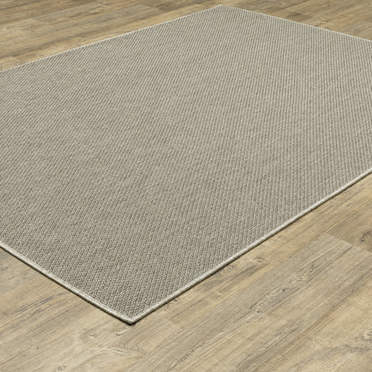 Caicos Grey Light Grey Casual Solid Ulimate Performance - Indoor/Outdoor Rug