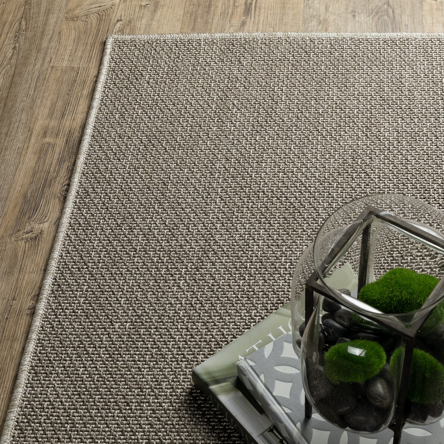 Caicos Grey Light Grey Casual Solid Ulimate Performance - Indoor/Outdoor Rug