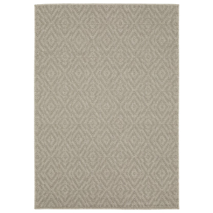 Caicos Grey Light Grey Casual Diamond Ulimate Performance - Indoor/Outdoor Rug