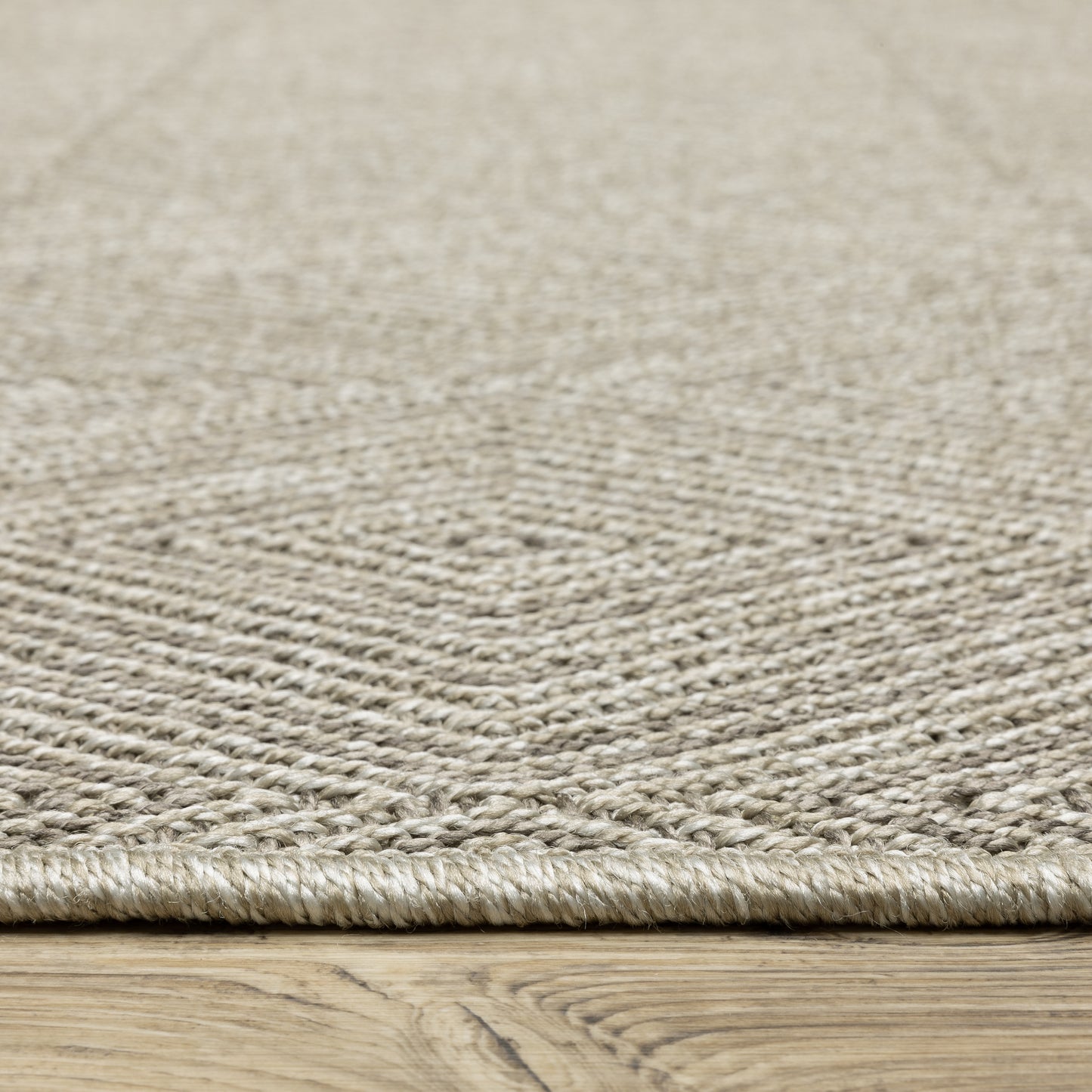 Caicos Grey Light Grey Casual Diamond Ulimate Performance - Indoor/Outdoor Rug