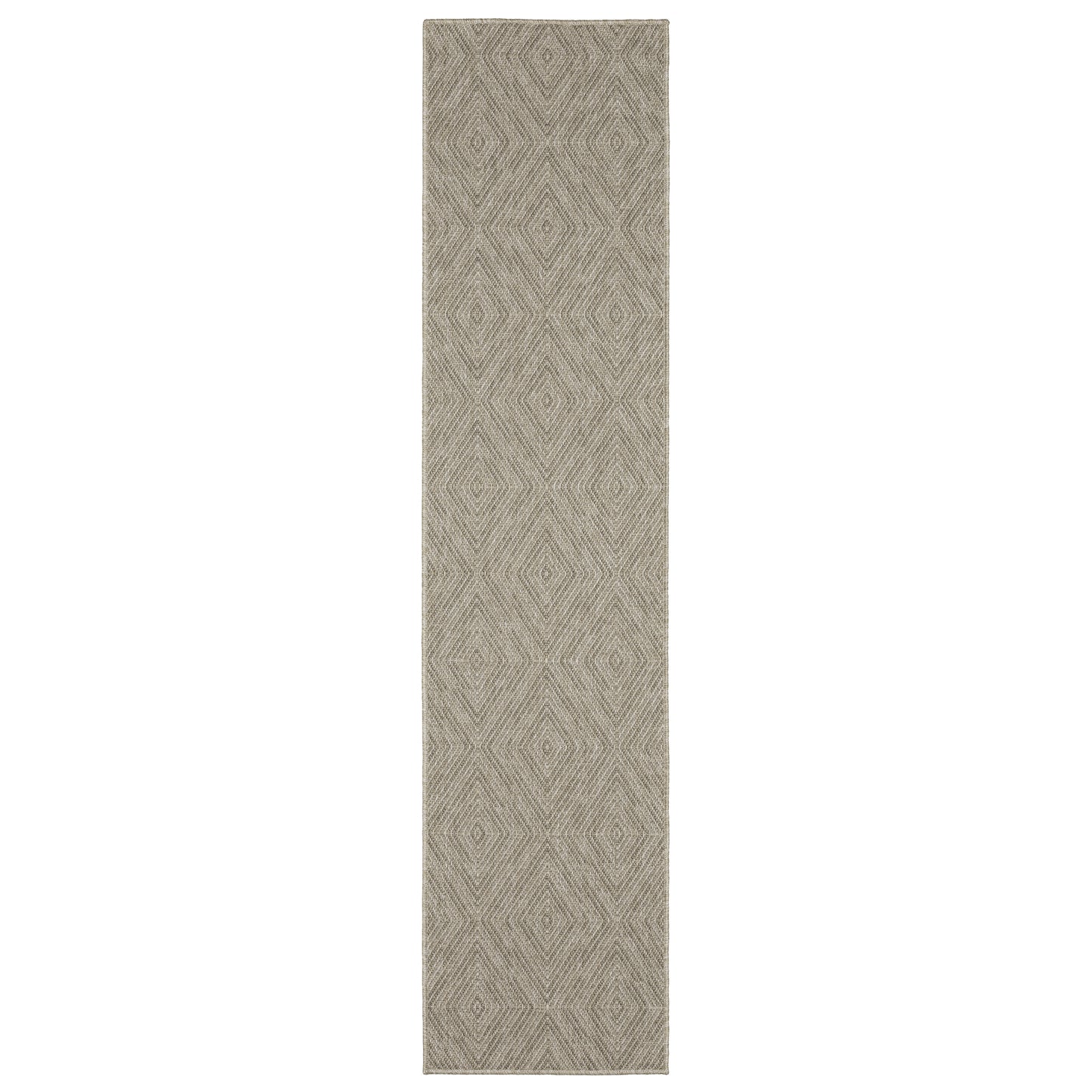 Caicos Grey Light Grey Casual Diamond Ulimate Performance - Indoor/Outdoor Rug