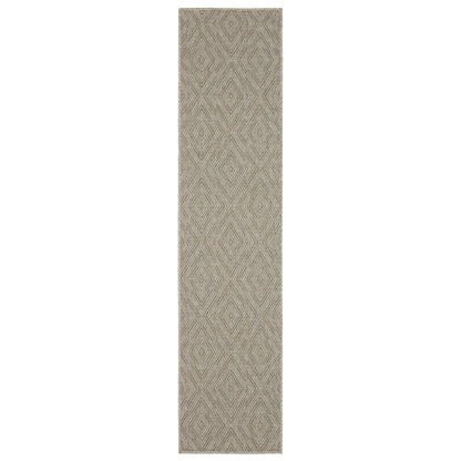 Caicos Grey Light Grey Casual Diamond Ulimate Performance - Indoor/Outdoor Rug