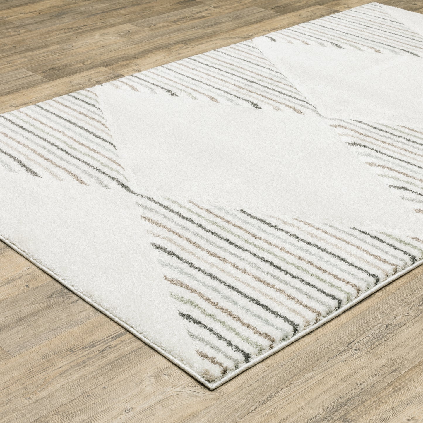 Cambria Beige Multi Scandinavian Geometric Indoor Rug