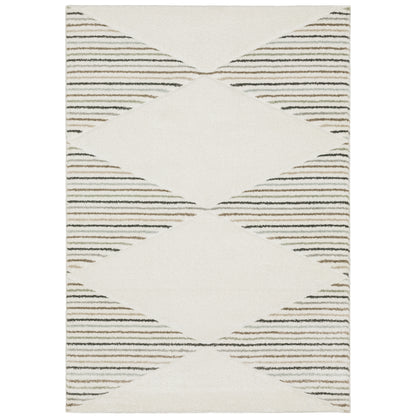 Cambria Beige Multi Scandinavian Geometric Indoor Rug