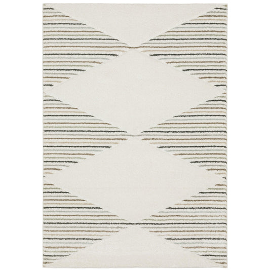 Cambria Beige Multi Scandinavian Geometric Indoor Rug