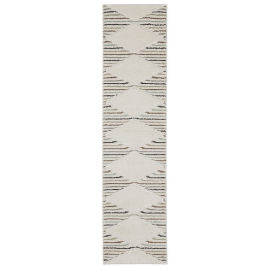 Cambria Beige Multi Scandinavian Geometric Indoor Rug