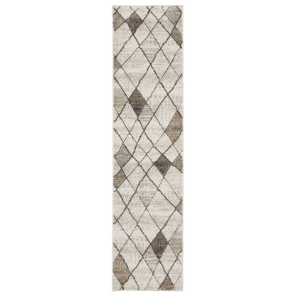 Cambria Beige Grey Modern & Contemporary Geometric Indoor Rug