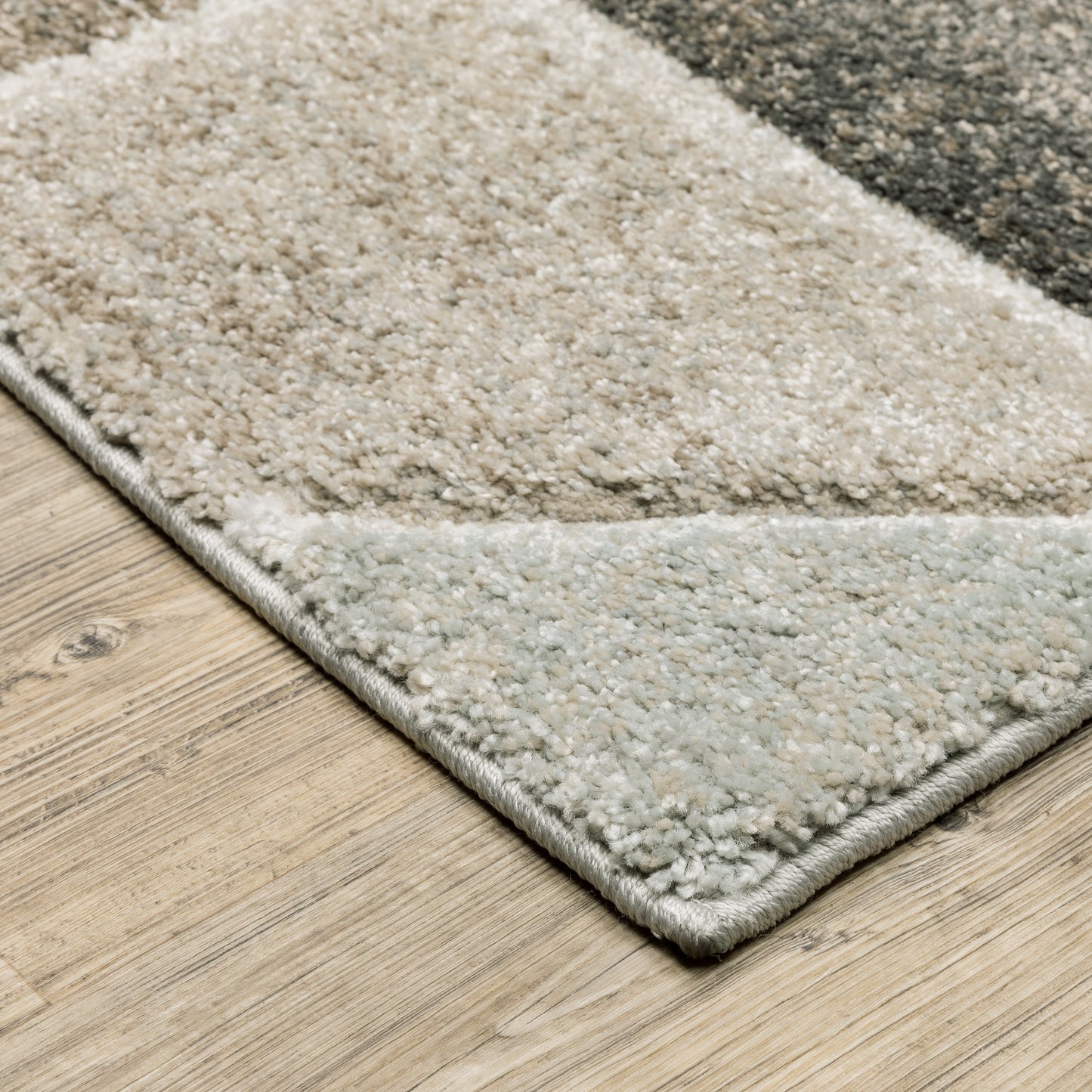 Cambria Grey Brown Modern & Contemporary Geometric Indoor Rug