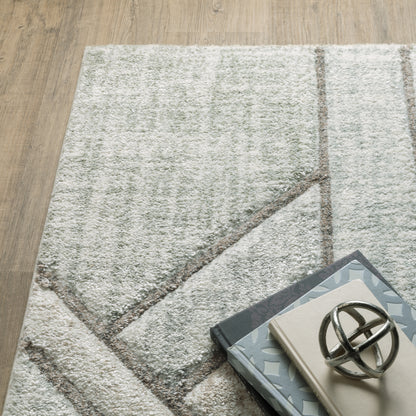 Cambria Grey Beige Modern & Contemporary Geometric Indoor Rug